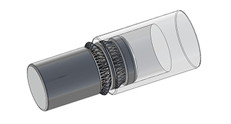 GCB9を装着した丸形プラグ