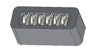 長方形端子台専用の大電流プローブ